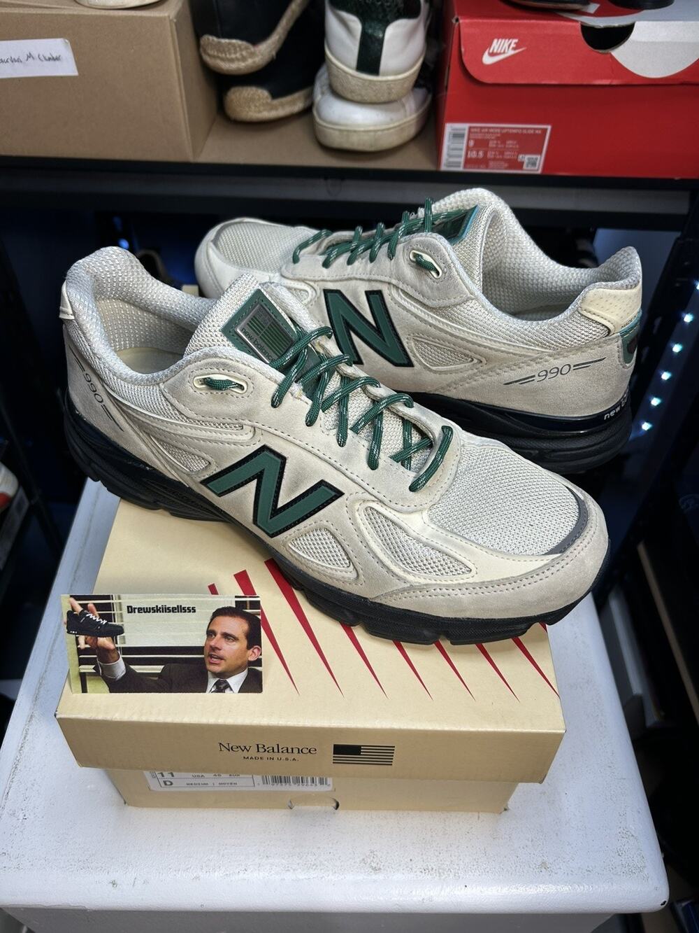 New Balance 990v4 Teddy Santis Macadamia Nut U990GB4 Men's Size 11 USA